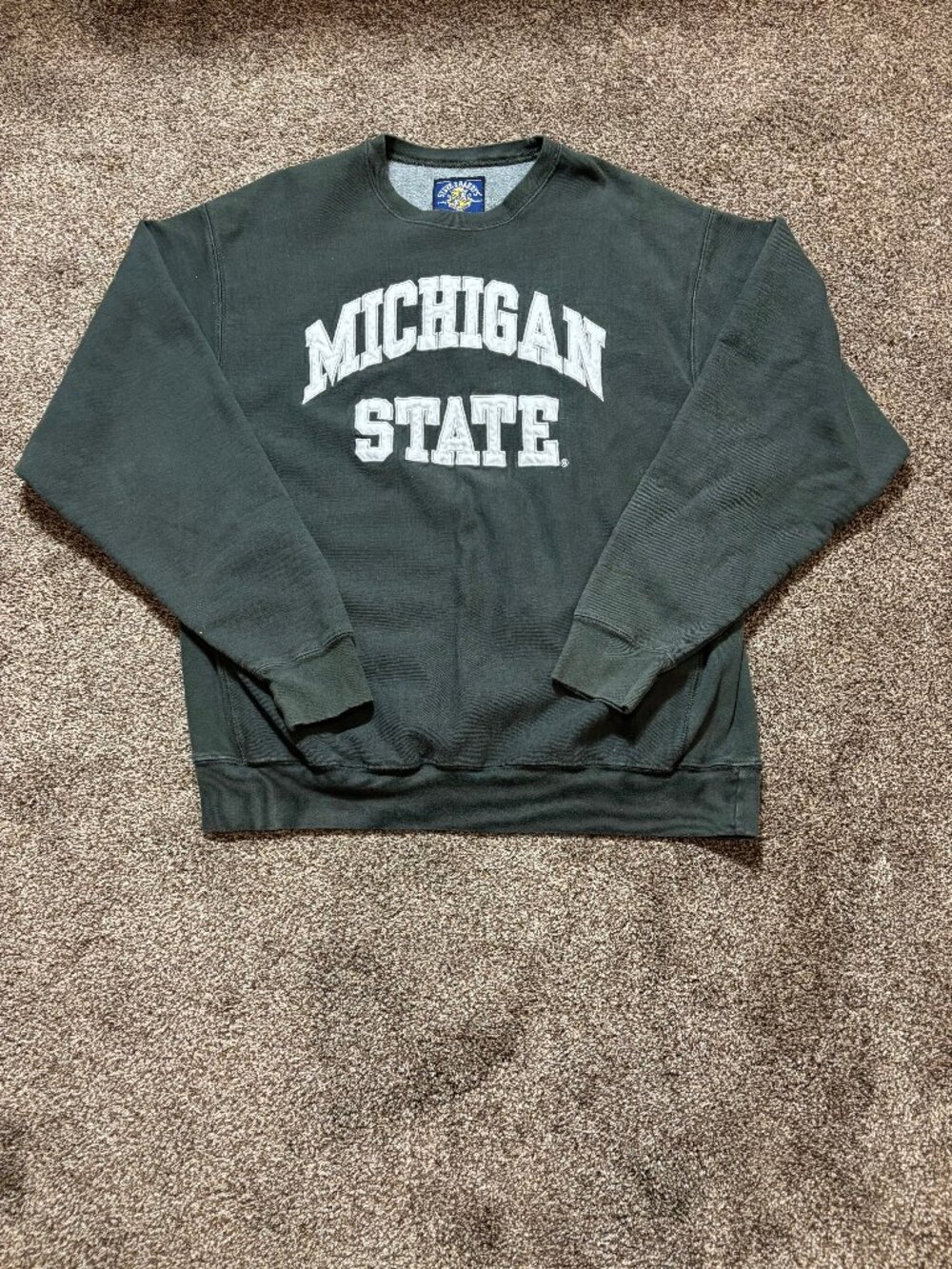 Steve & Barry's Michigan State Crewneck Sweatshirt in Green - XL